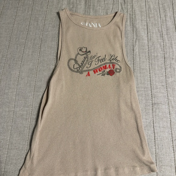 Target Tan Shania Twain Cotton Tank - Picture 1 of 3